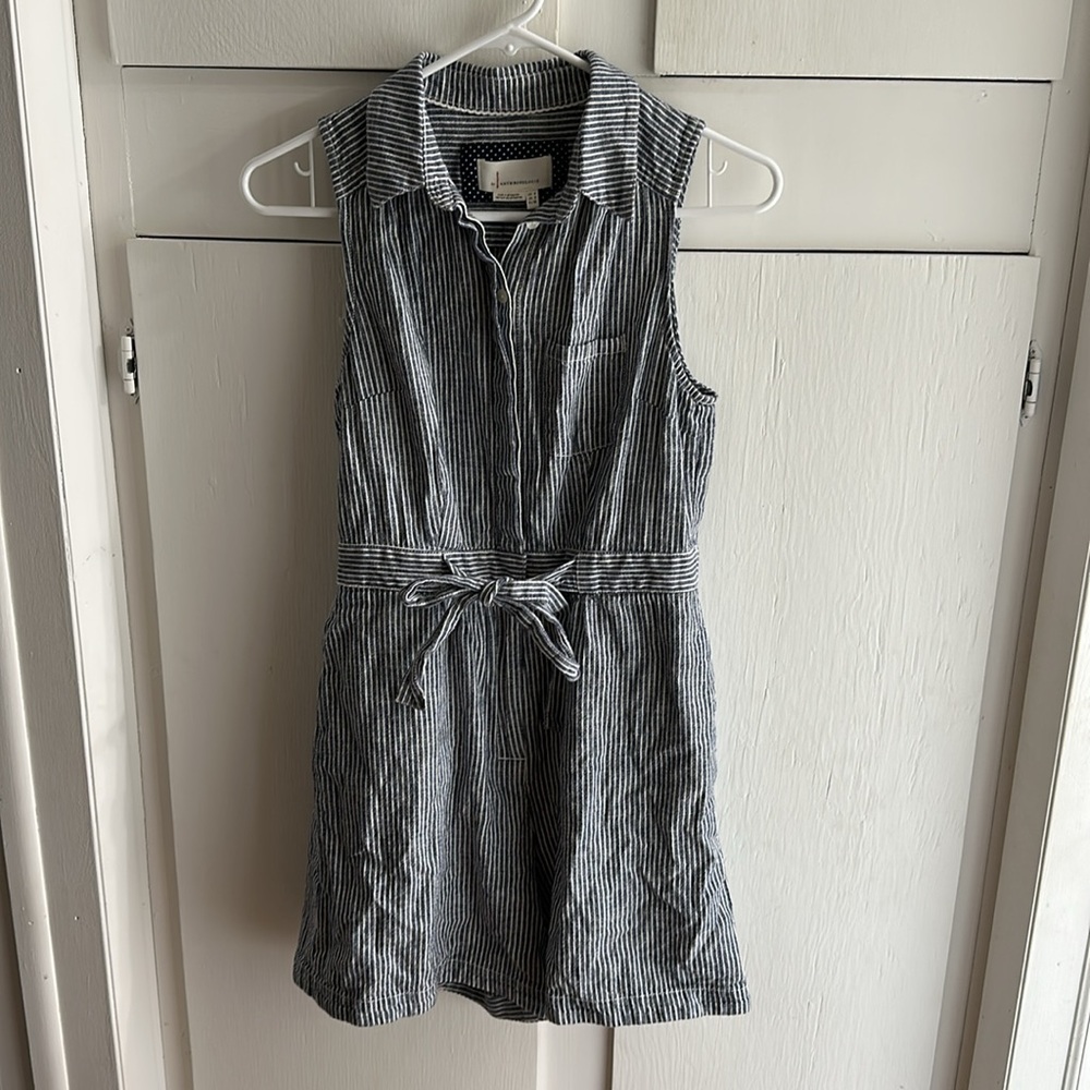 Anthropologie Striped Sleeveless Romper size 4